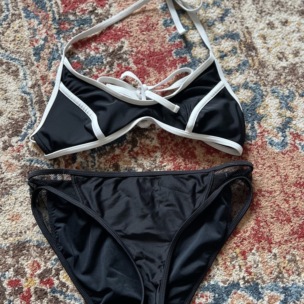 Target Black and White Bikini Swimwear